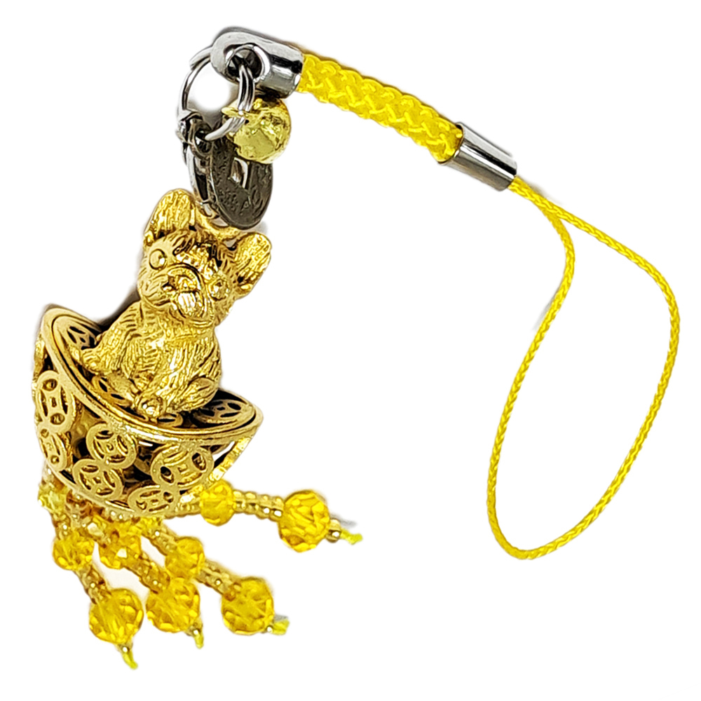 狗來富 金元寶 掛飾 15公分【十方】144686