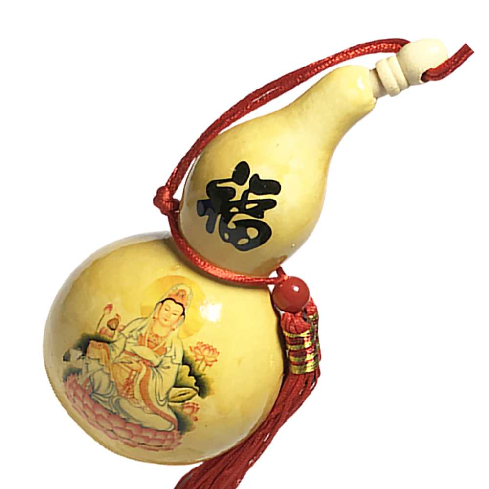 白衣觀音 福氣 葫蘆 掛飾 43公分【十方】144707