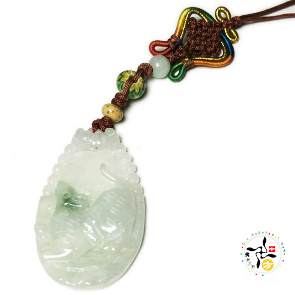 鼠來寶 玉佩掛飾19.5cm【十方】145249