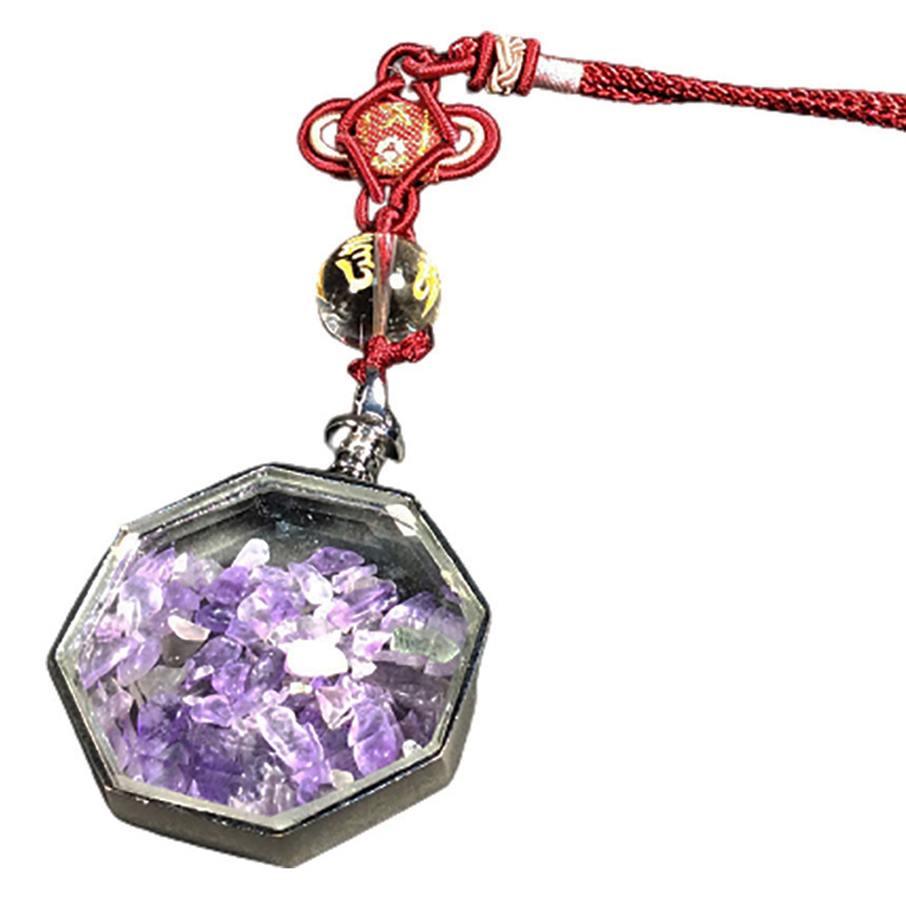 八角紫晶能量寶瓶掛飾【十方】146946