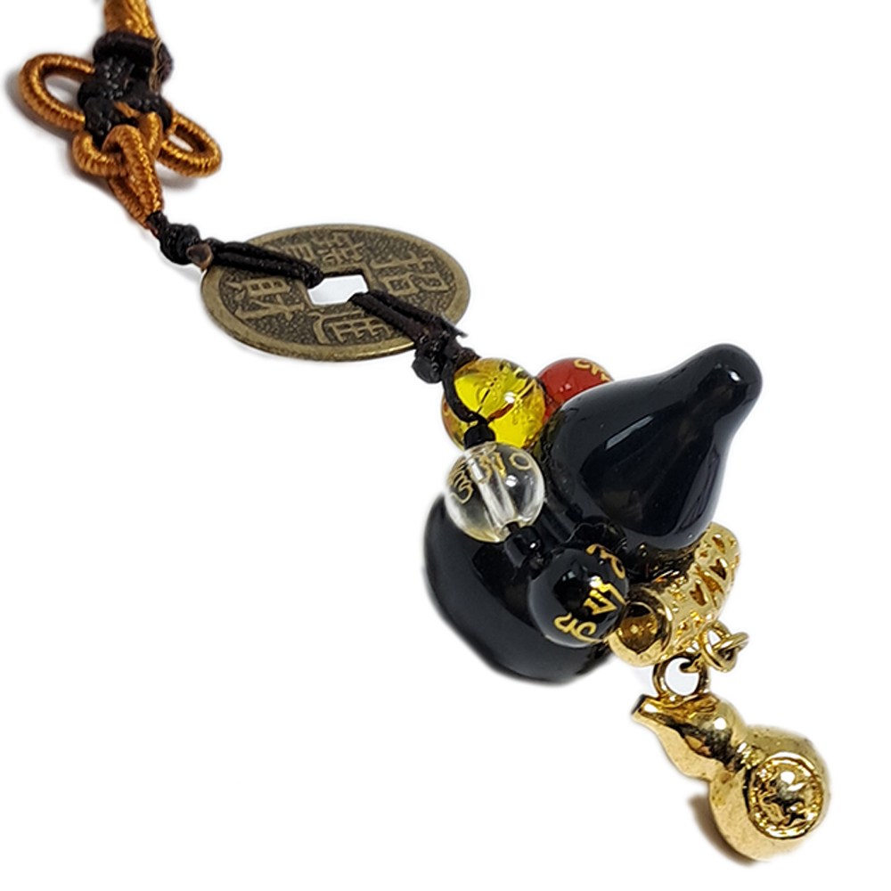 五行珠+黑曜岩葫蘆法寶掛飾【十方】146663