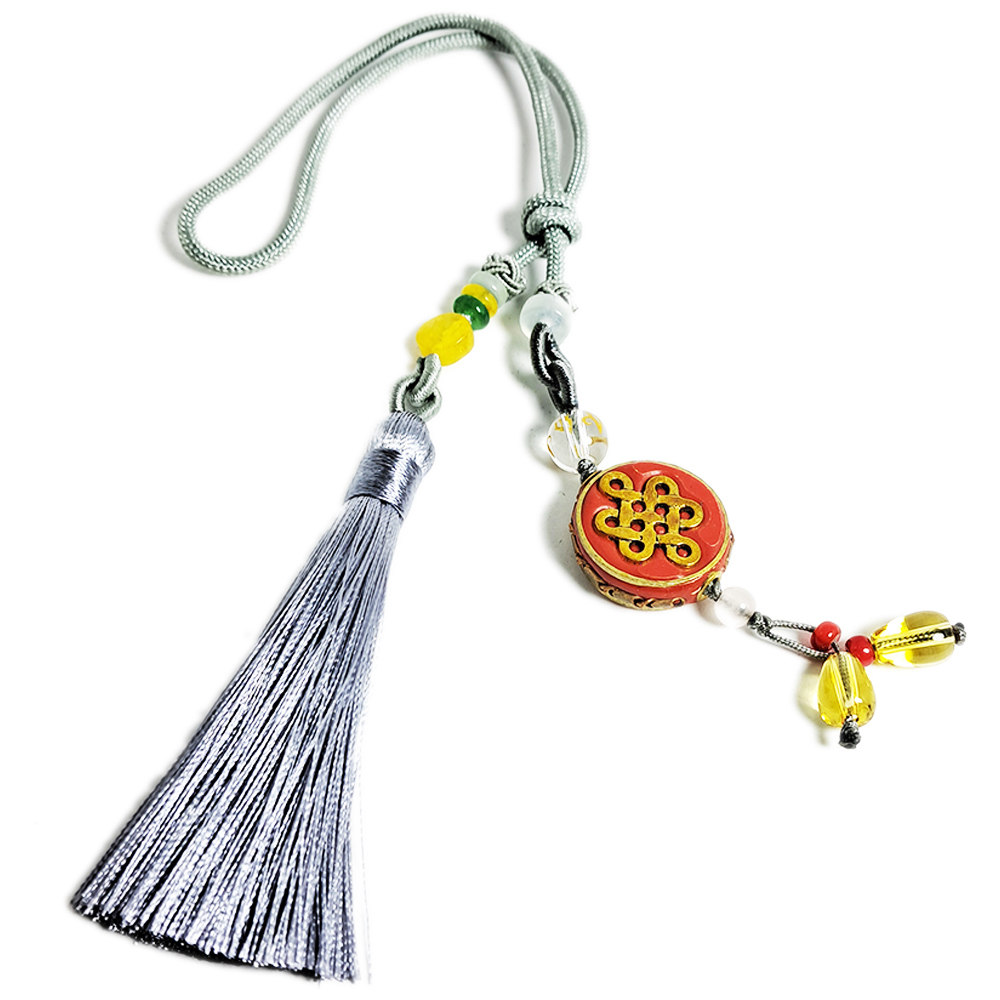 吉祥結珊瑚手工銅珠吉祥掛飾【十方】148430