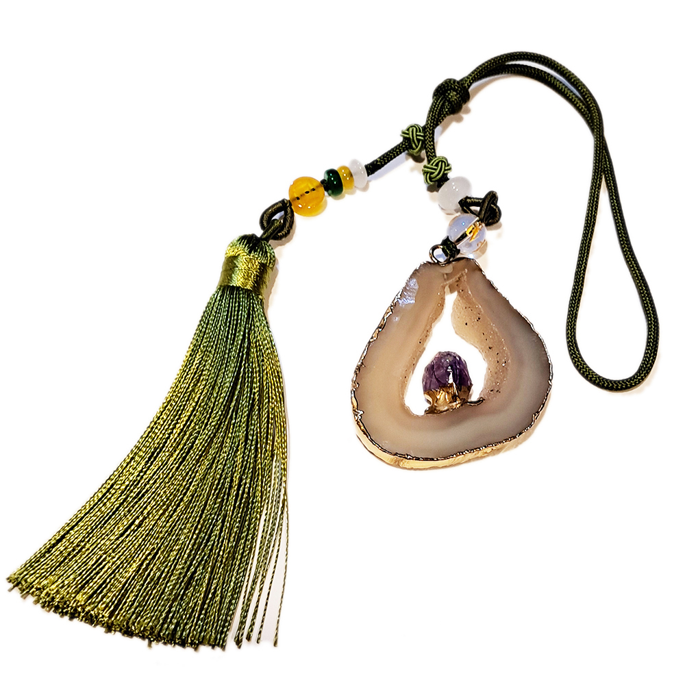 瑪瑙水晶+紫晶墜飾【十方】148531