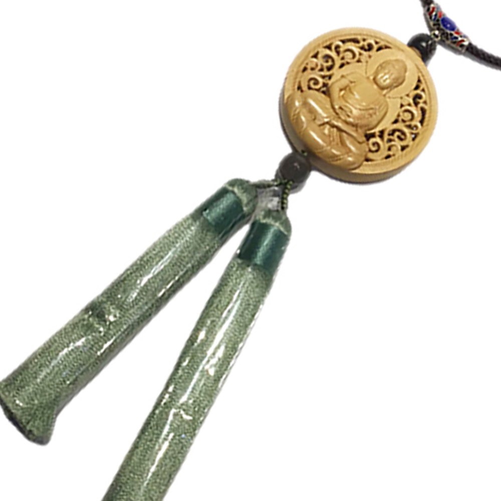 阿彌陀佛黃楊木吊飾【十方】148795