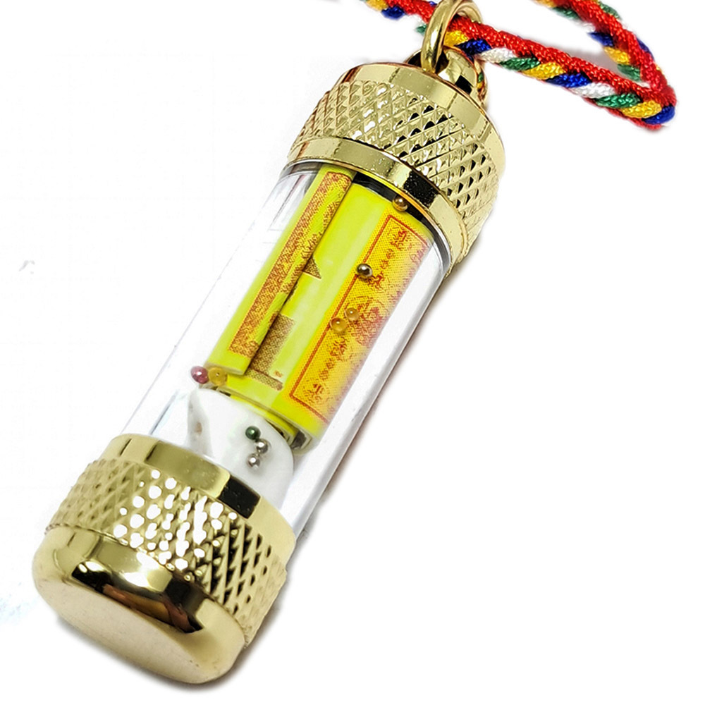 大隨求佛母咒輪+龍宮舍利七彩供珠嘎屋項鍊【十方】148876