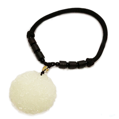 龍鳳白玉開運+紫檀掛飾【十方】149729