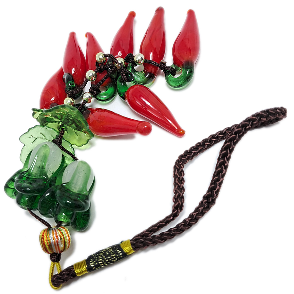 好彩頭一路長紅{琉璃辣椒}掛飾【十方】150395