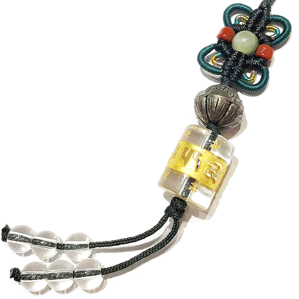 六字真言+轉經輪法寶吊飾【十方】150836