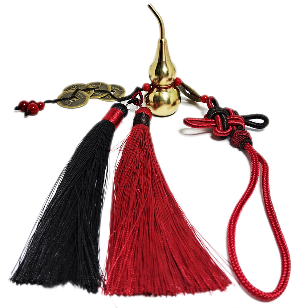 銅葫蘆+五帝錢鎮宅掛飾【十方】151157