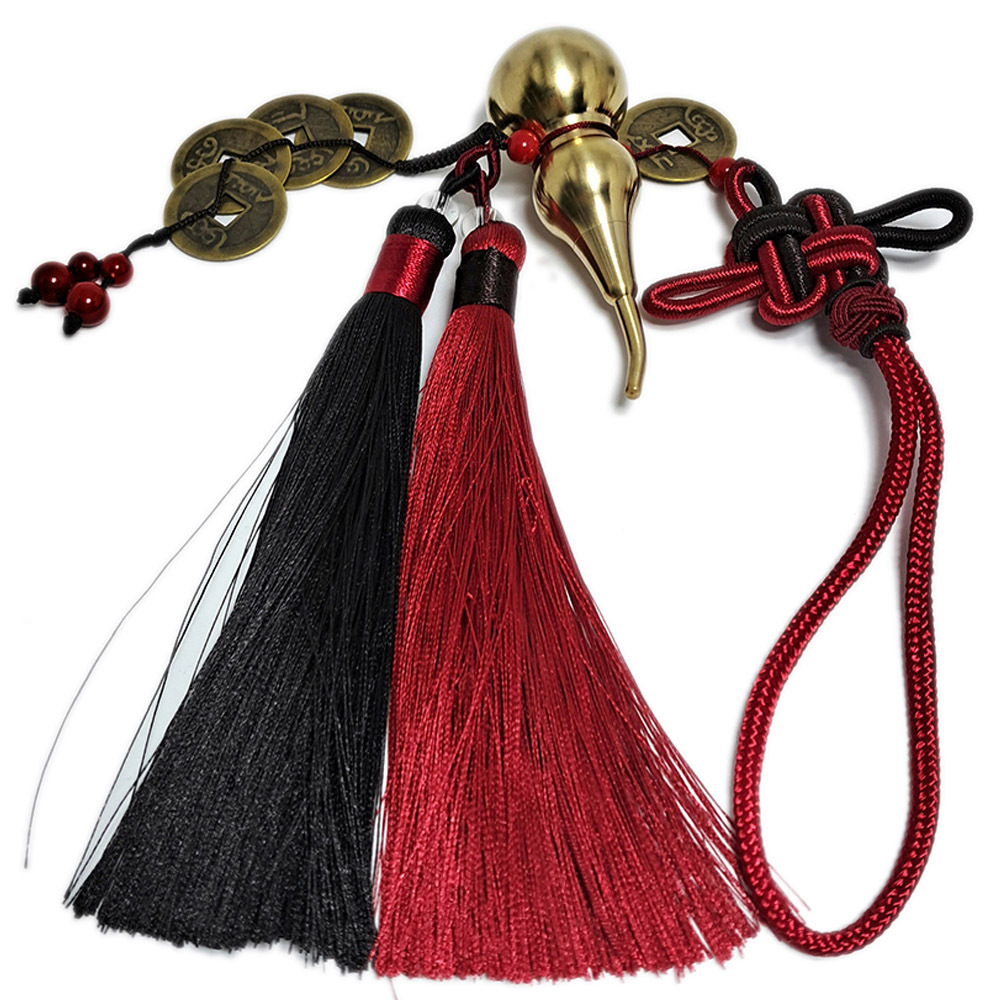 銅葫蘆+五帝錢鎮宅掛飾【十方】151157