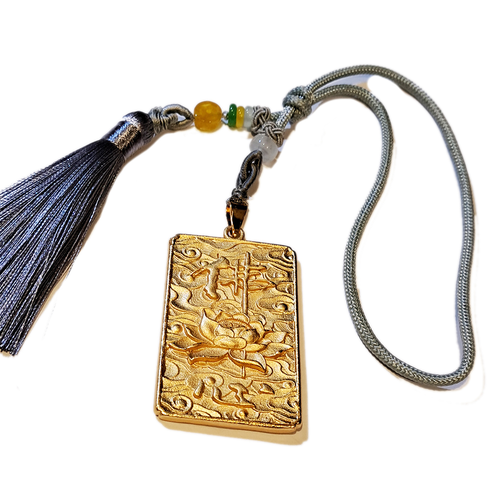 普巴金剛 沙金 銀灰掛飾【十方】151255