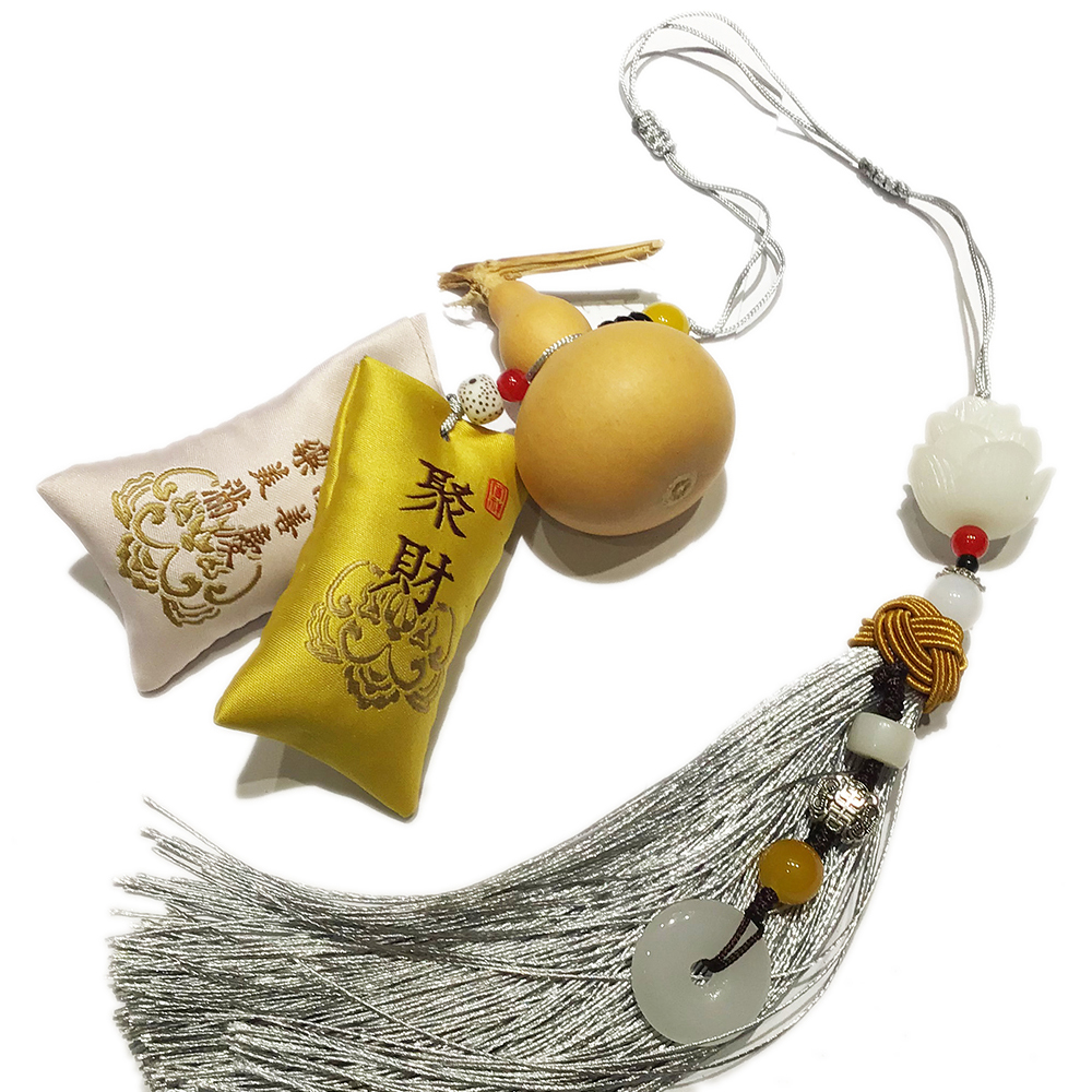 天然葫蘆{幸福}香包掛飾【十方】151077