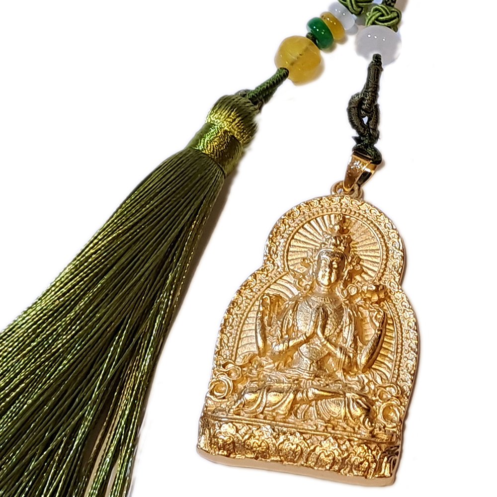 四臂觀音 沙金掛飾【十方】151275