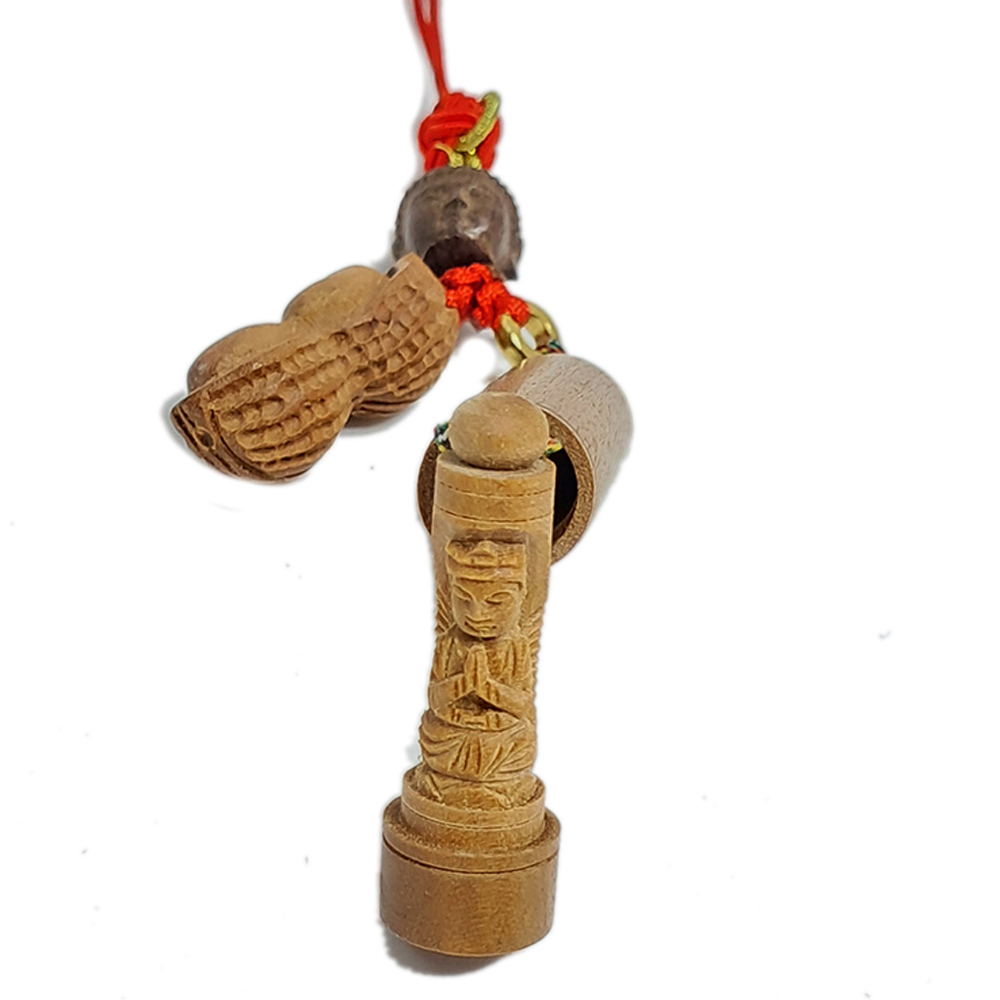 佛{檀香木雕}&好事發生{桃木}吊飾【十方】152003