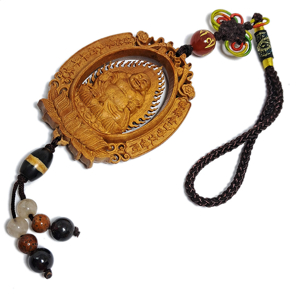 彌勒佛&觀音菩薩{檀香}掛飾【十方】151981