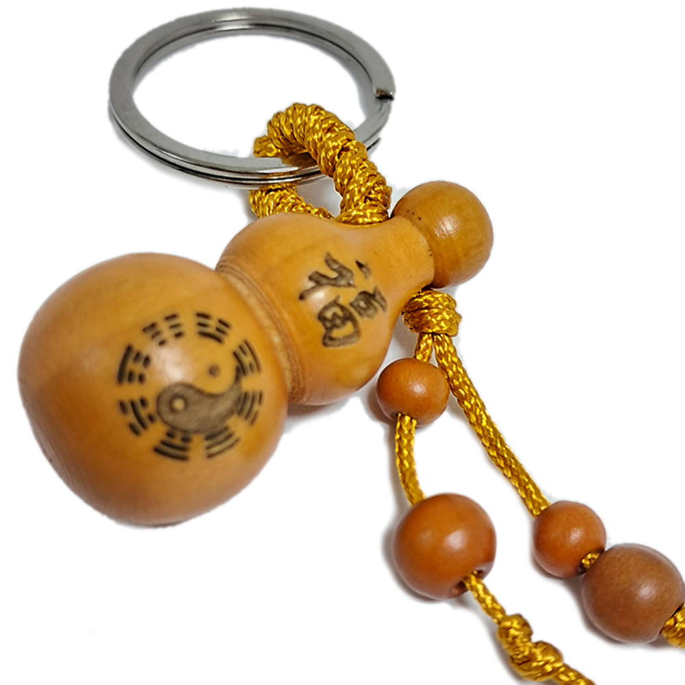 太極八卦葫蘆{桃木}鎖圈【十方】152138