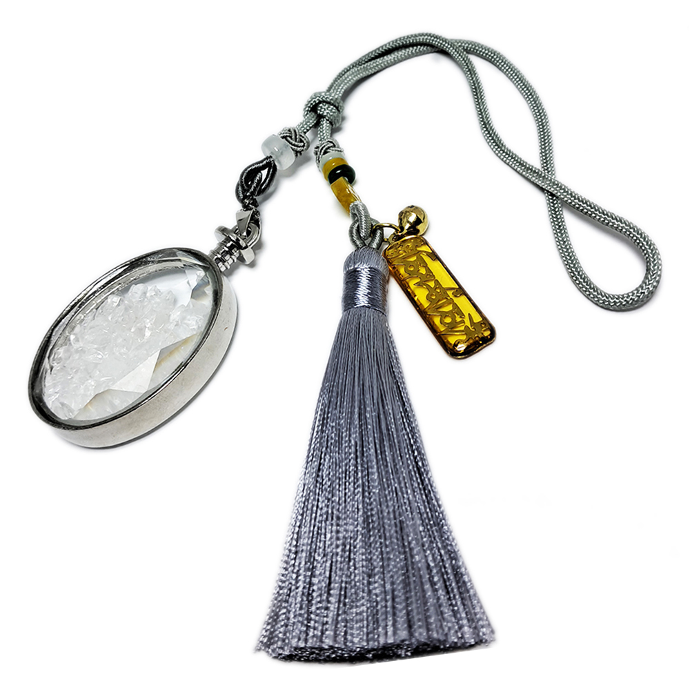 六字箴言金片&水晶能量寶瓶開運掛飾【十方】152028