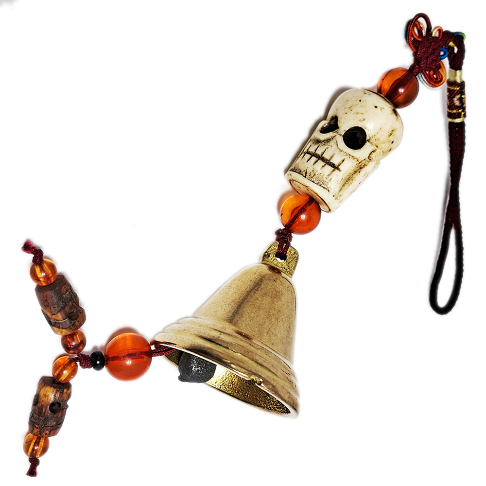 避邪骷顱頭&銅鈴掛飾【十方】152034