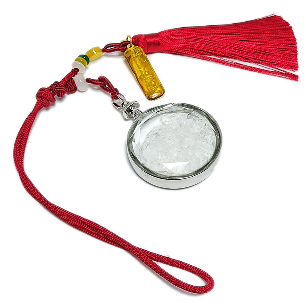 六字箴言金片&水晶能量寶瓶開運掛飾【十方】152033