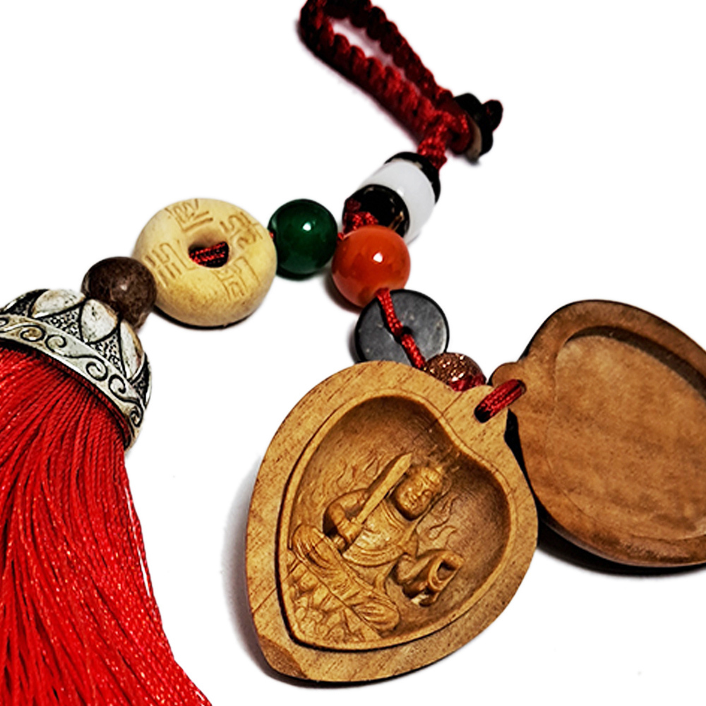 不動明王{檀香木}肖雞守護神掛飾【十方】152189