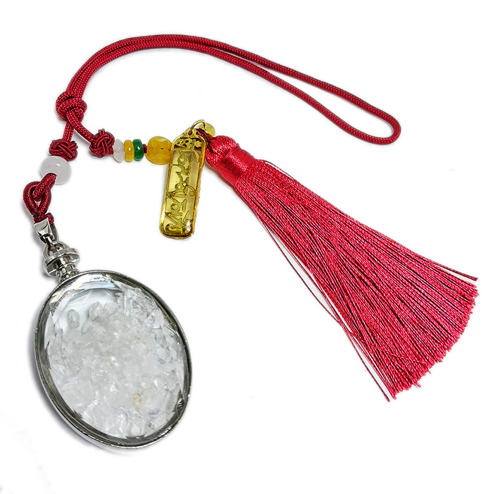 六字箴言金片&水晶能量寶瓶開運掛飾【十方】152032