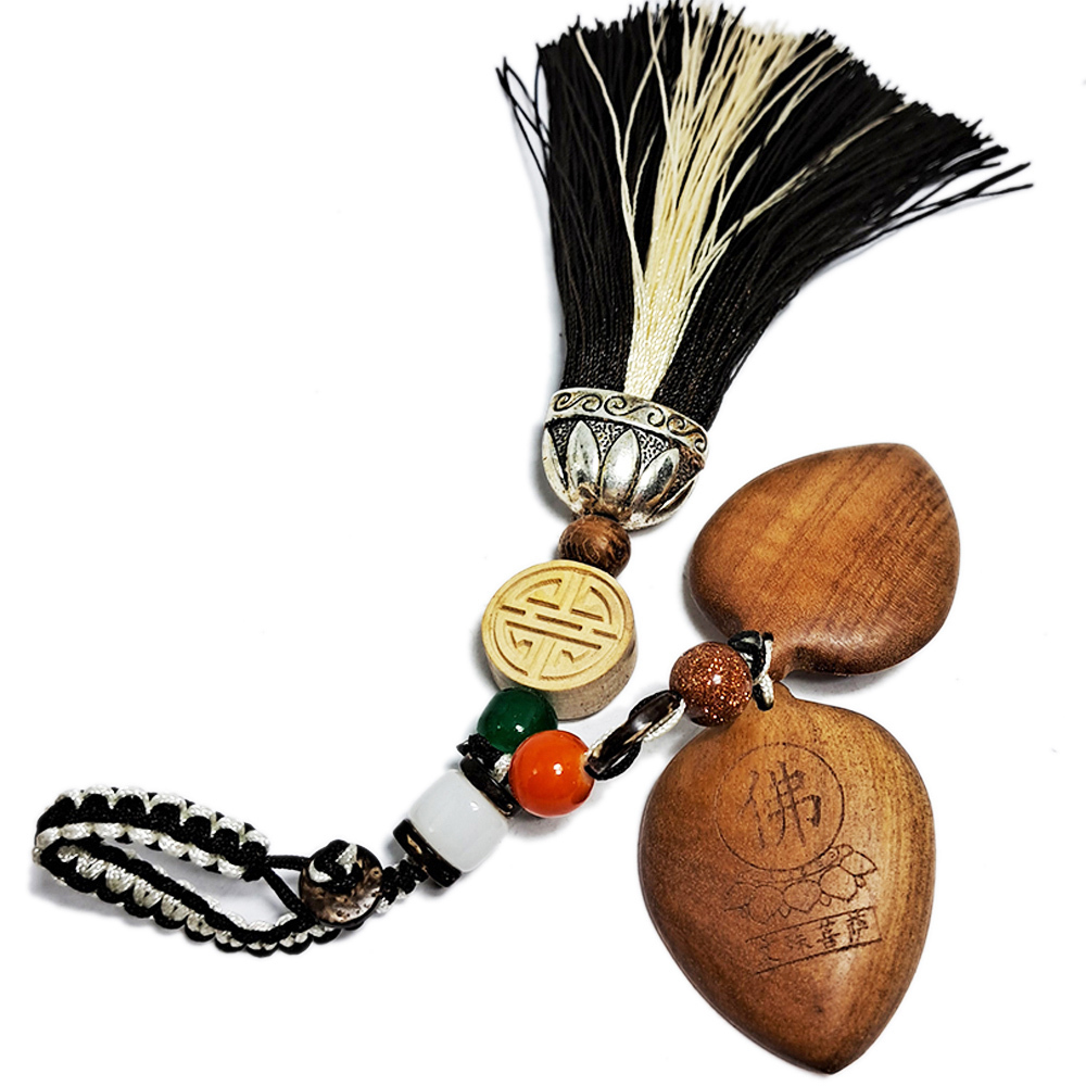 文殊菩薩{檀香木}掛飾【十方】152211