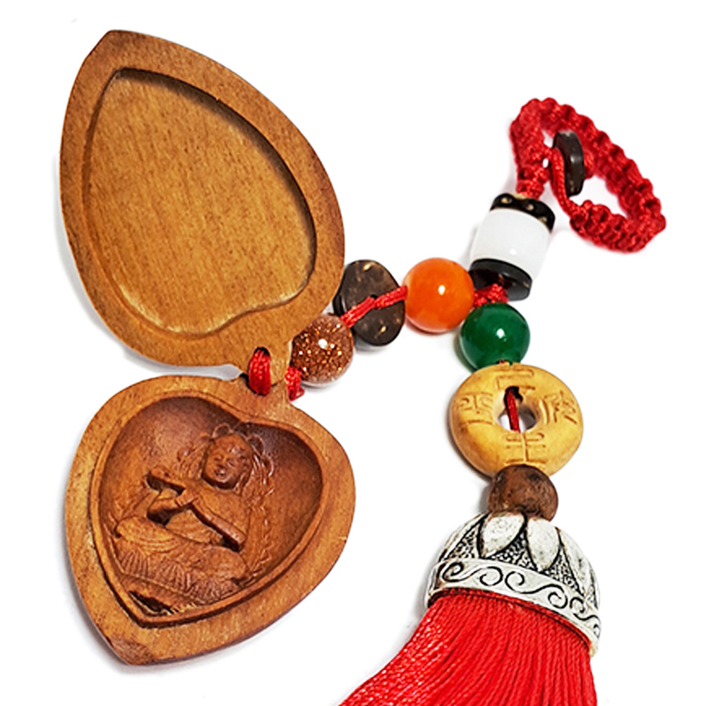 大勢至菩薩{檀香木}掛飾【十方】152220