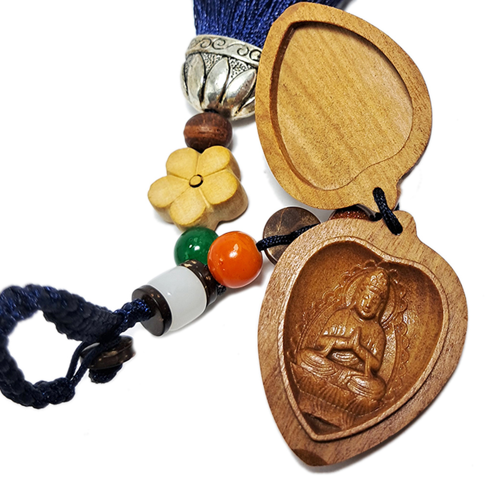 普賢菩薩{檀香木}掛飾【十方】152197