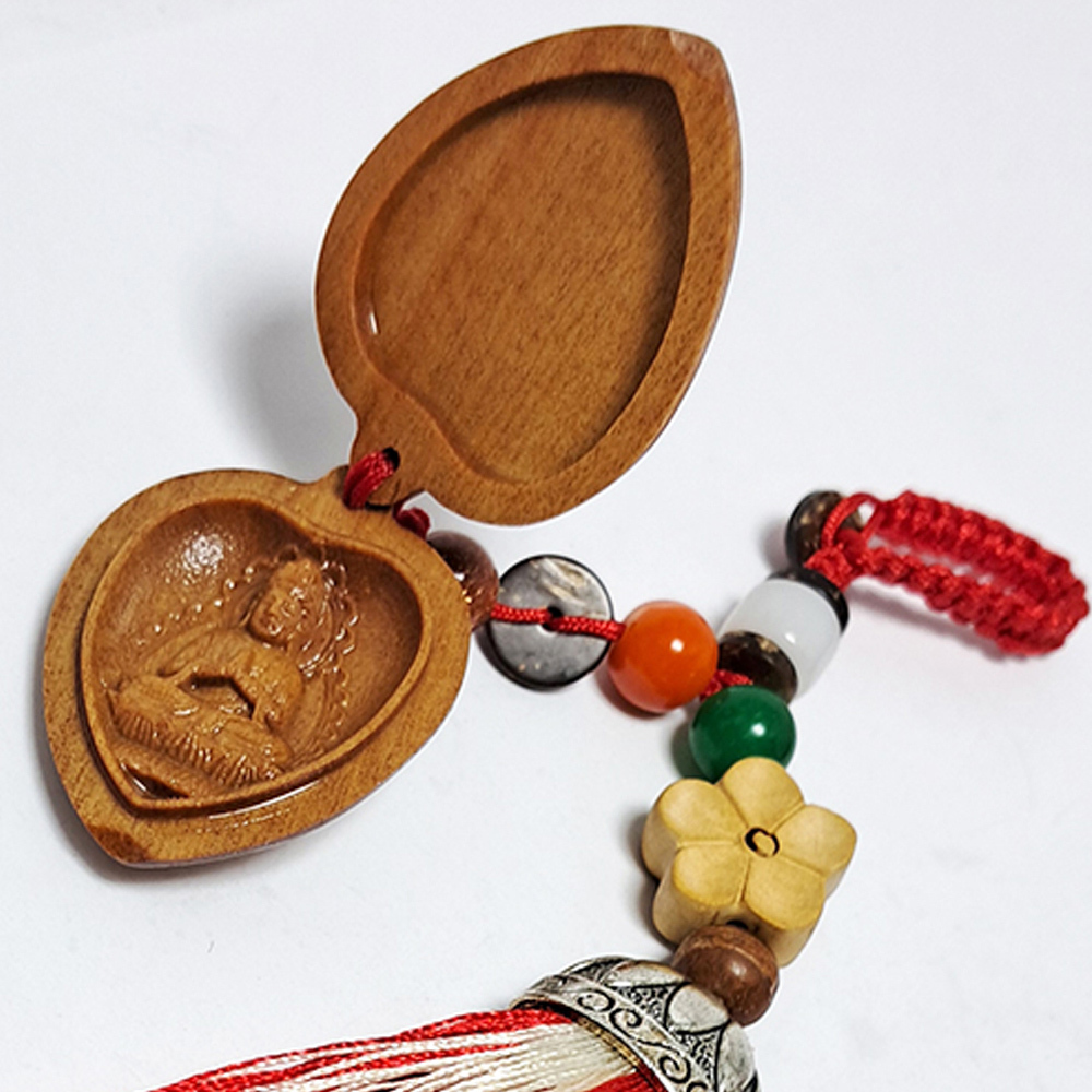 普賢菩薩{檀香木}掛飾【十方】152193