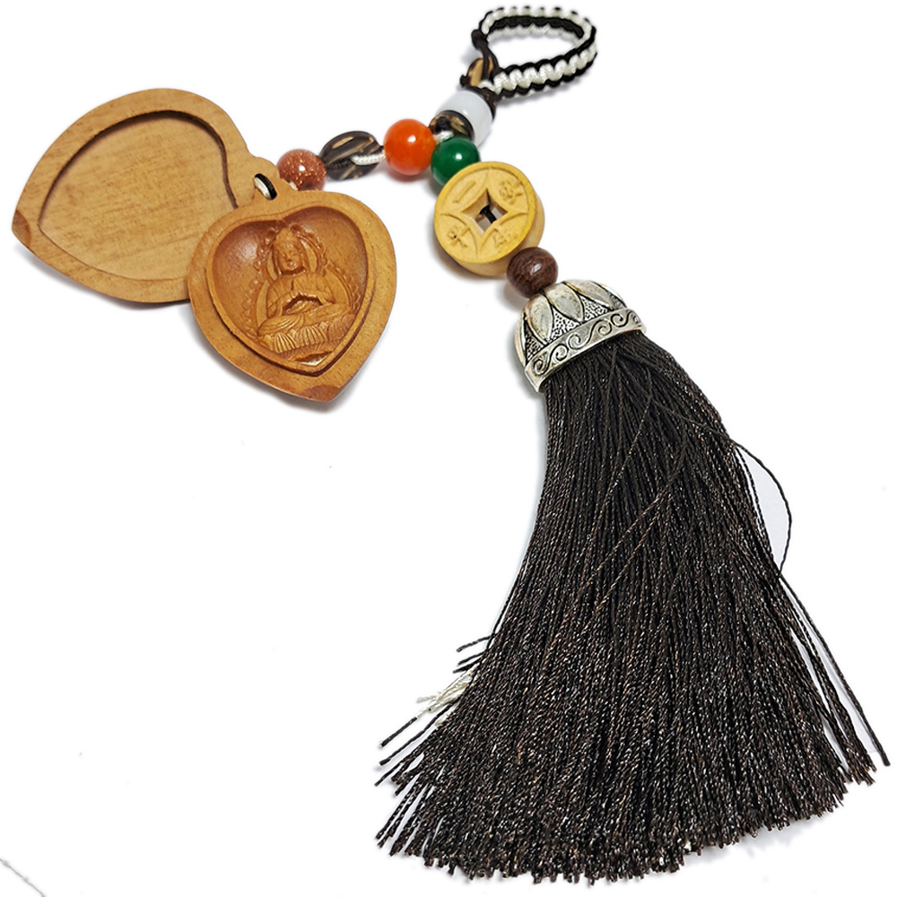 普賢菩薩{檀香木}掛飾【十方】152196