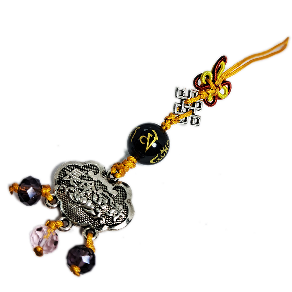 長命富貴鎖{藏銀}法寶掛飾【十方】152554