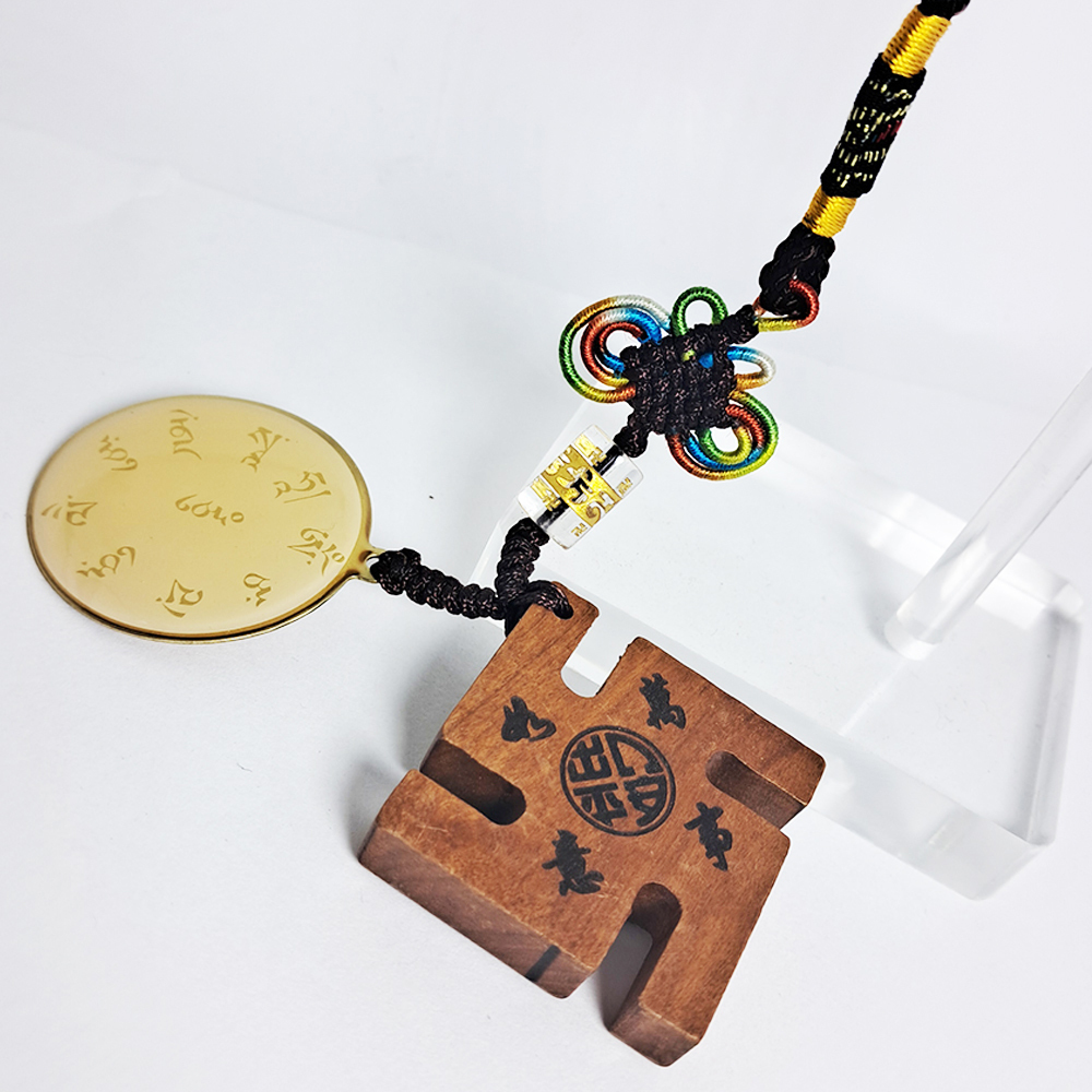 準提佛母&萬事如意{桃木}法寶掛飾【十方】152525