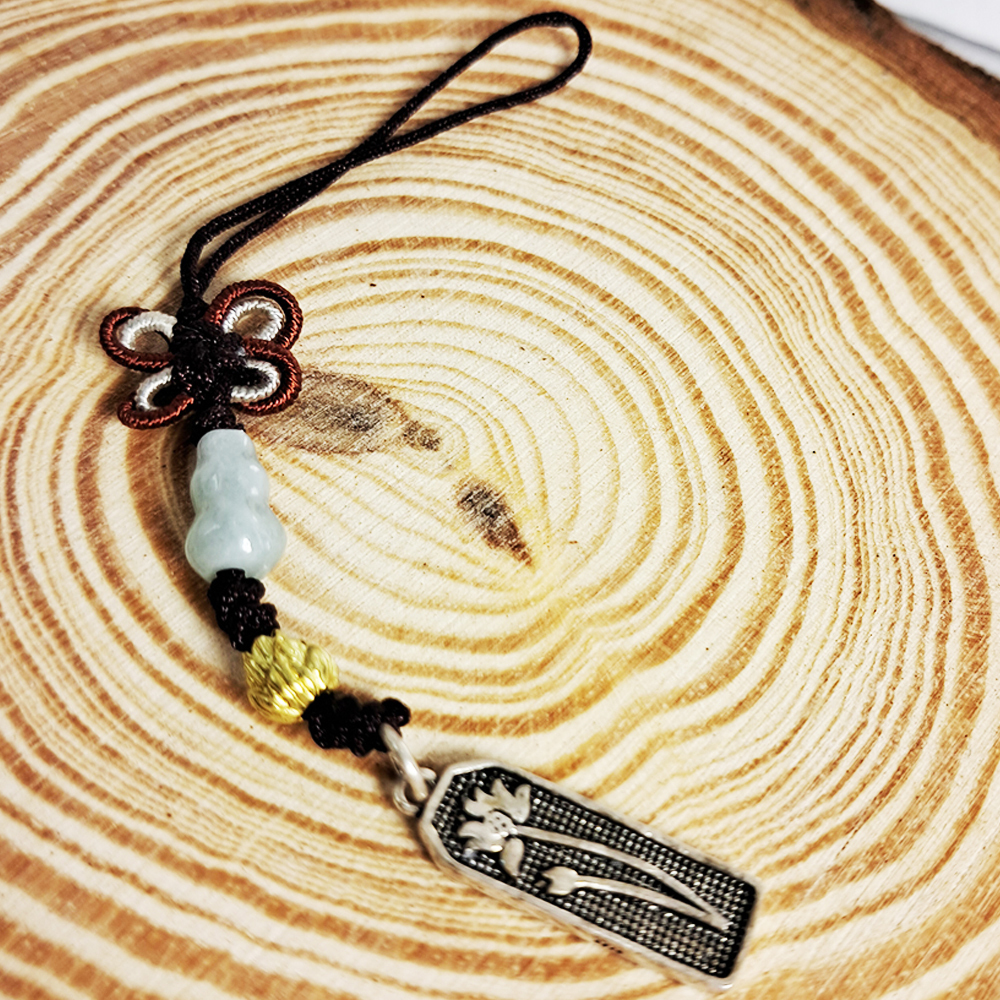 阿彌陀佛{純銀}&玉葫蘆法寶掛飾【十方】152574