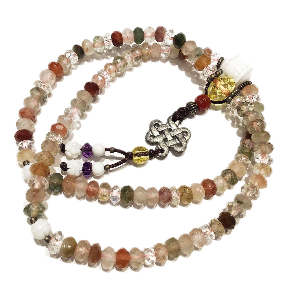 碧璽{晶鑽}108念珠4*6mm【十方】120395