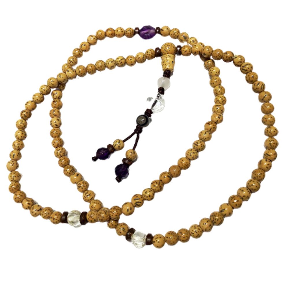 紫晶{八卦}&星月菩提108念珠5mm【十方】120714