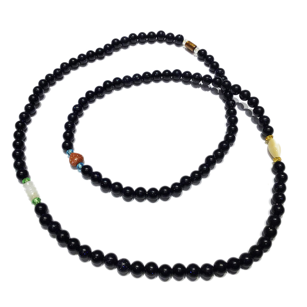 珊瑚四寶&藍砂石108念珠6mm【十方】122984