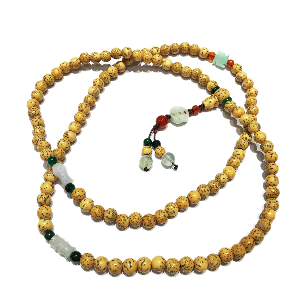 卍{玉}&星月菩提108念珠6mm【十方】123156