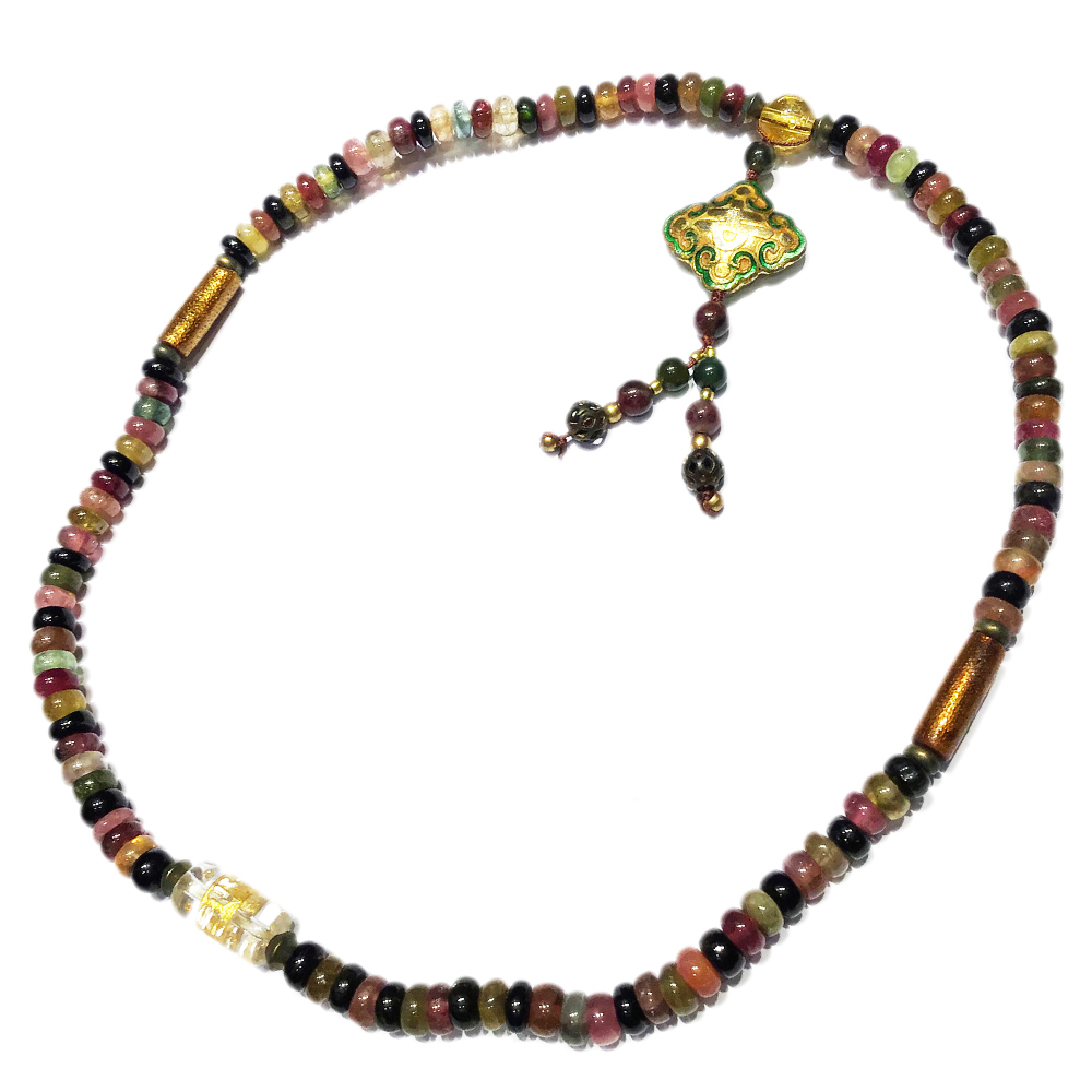 金珊瑚&糖果碧璽108念珠6*2mm【十方】127227