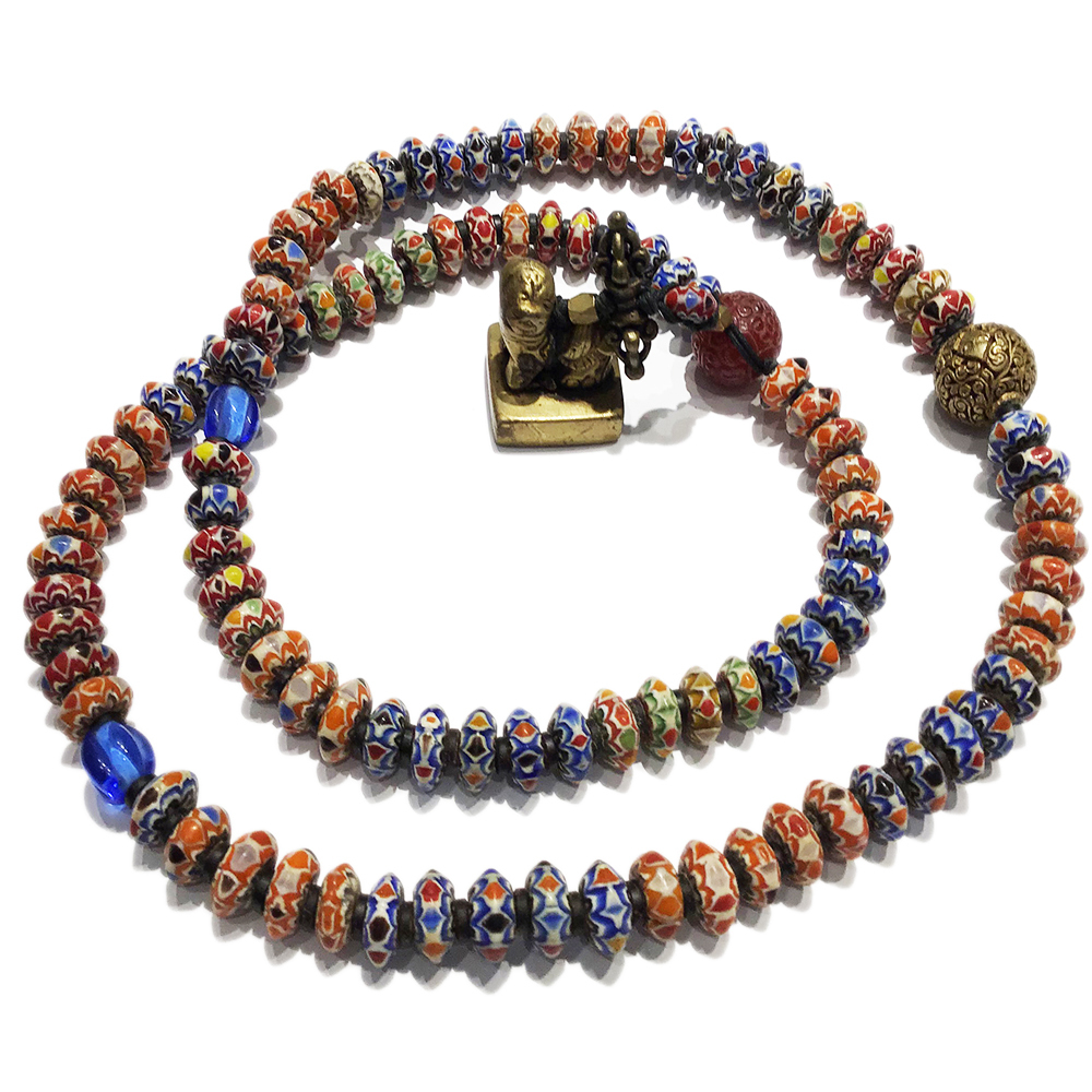 雪獅銅印&雪芙蘭琉璃珠108念珠12*5mm【十方】127263