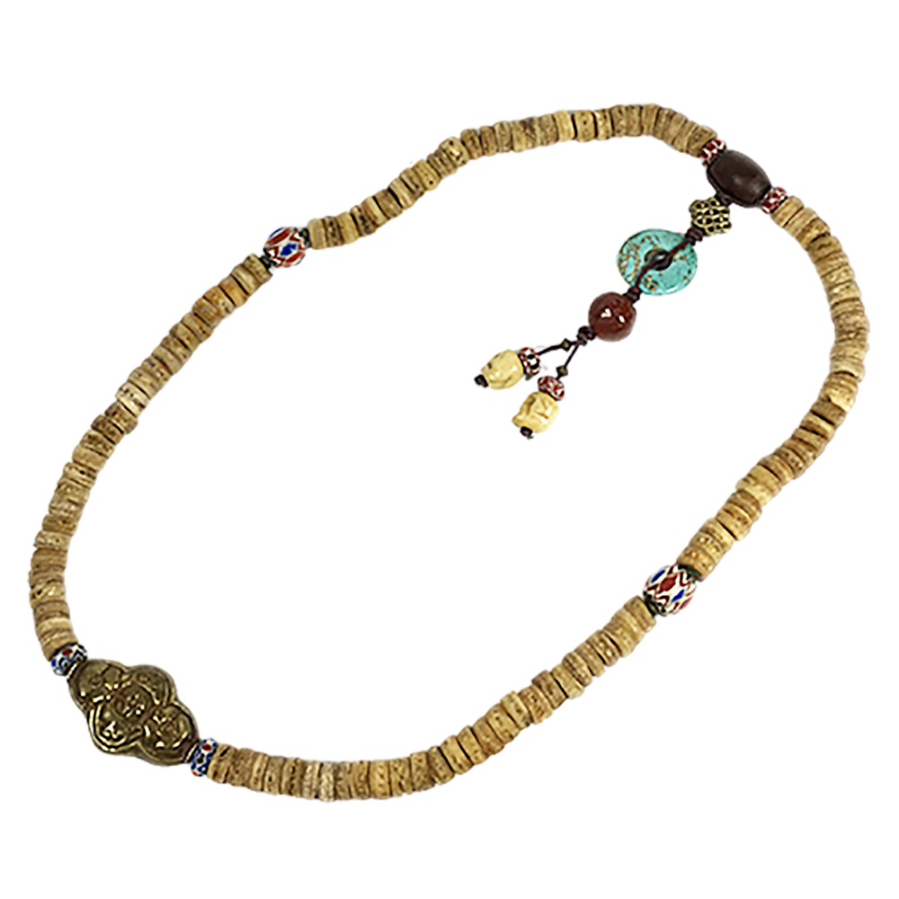 吉祥結&綠松石&骨珠108念珠10*4mm【十方】128301