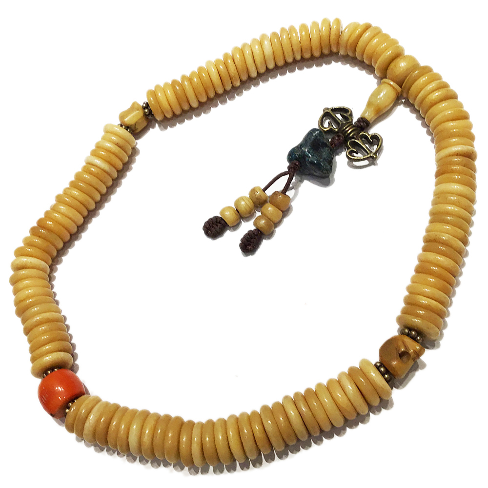 金剛杵&骨珠108念珠15*4mm【十方】128142