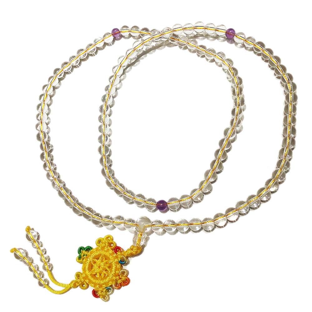 水晶108念珠6mm【十方】128561