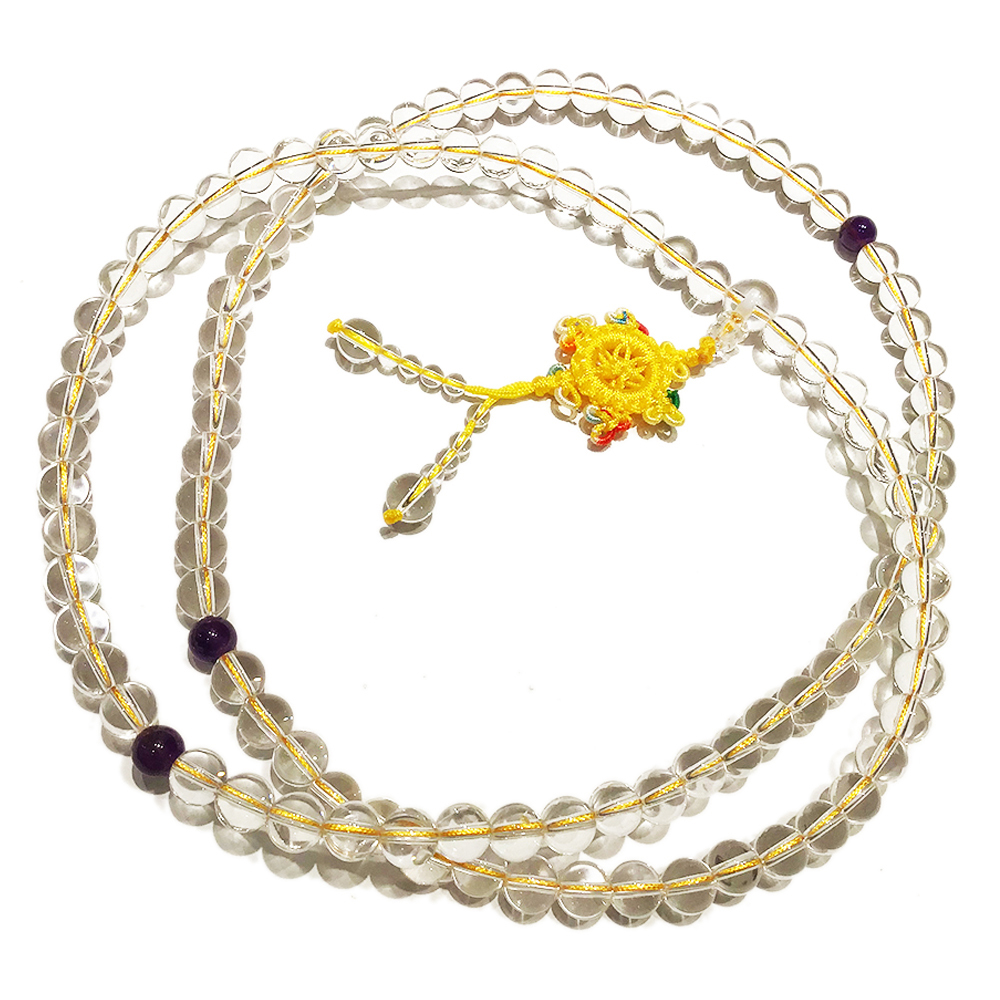 水晶108念珠8mm【十方】128560