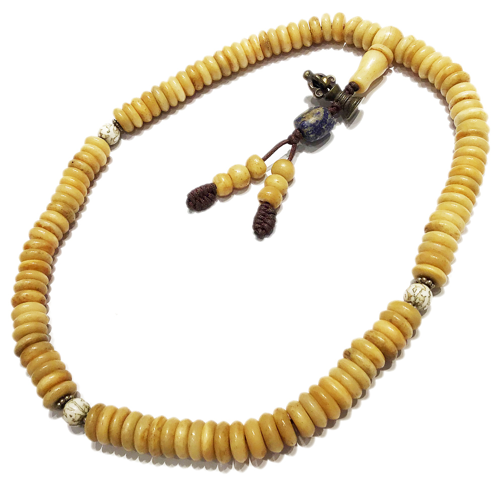 金剛鈴&骨珠108念珠10*3mm【十方】128141