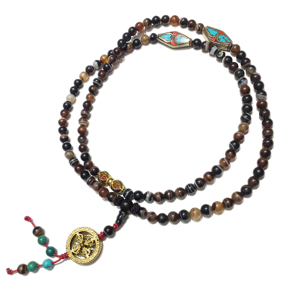 十字杵&藥師珠108念珠6mm【十方】131101