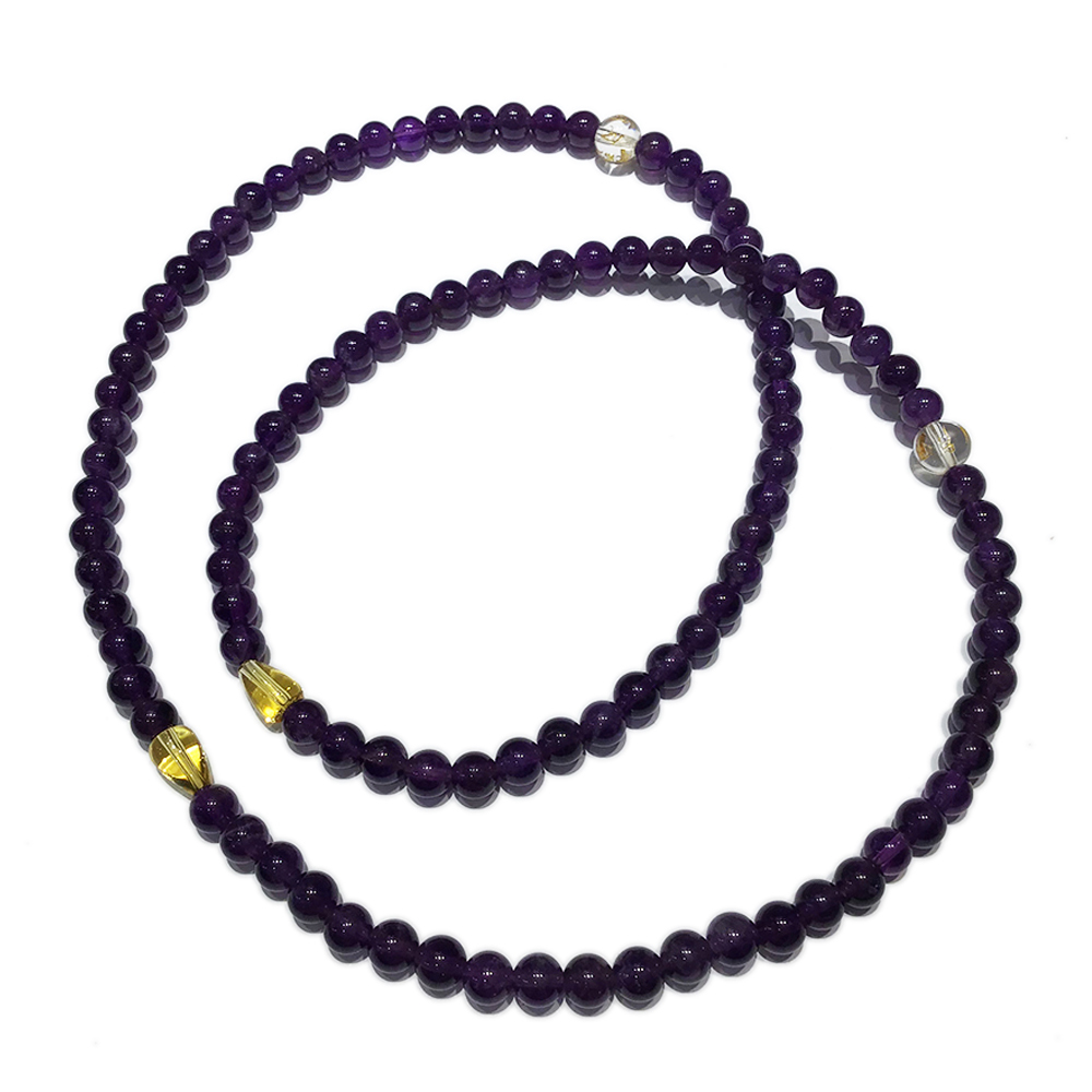 六字真言+紫晶108念珠6mm【十方】133667