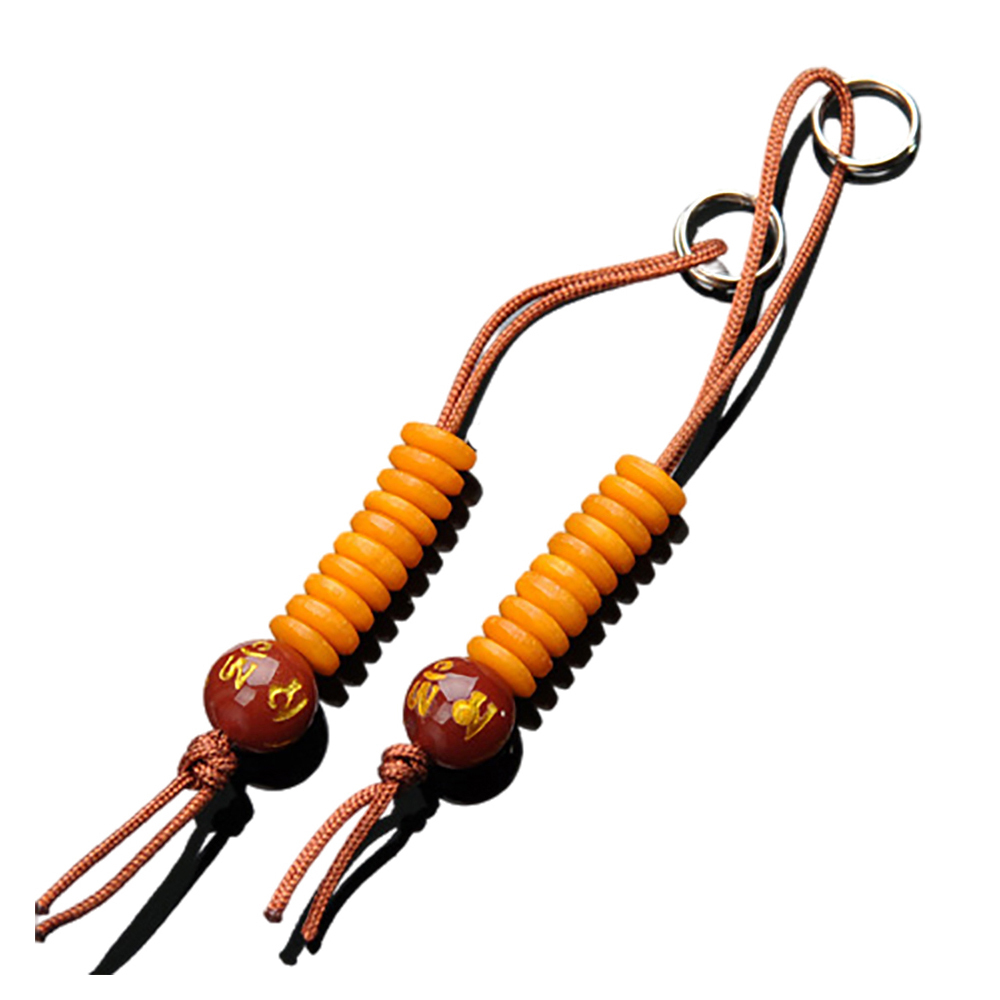 六字真言(紅玉髓)蜜納數珠計數珠(1對)【十方】135793