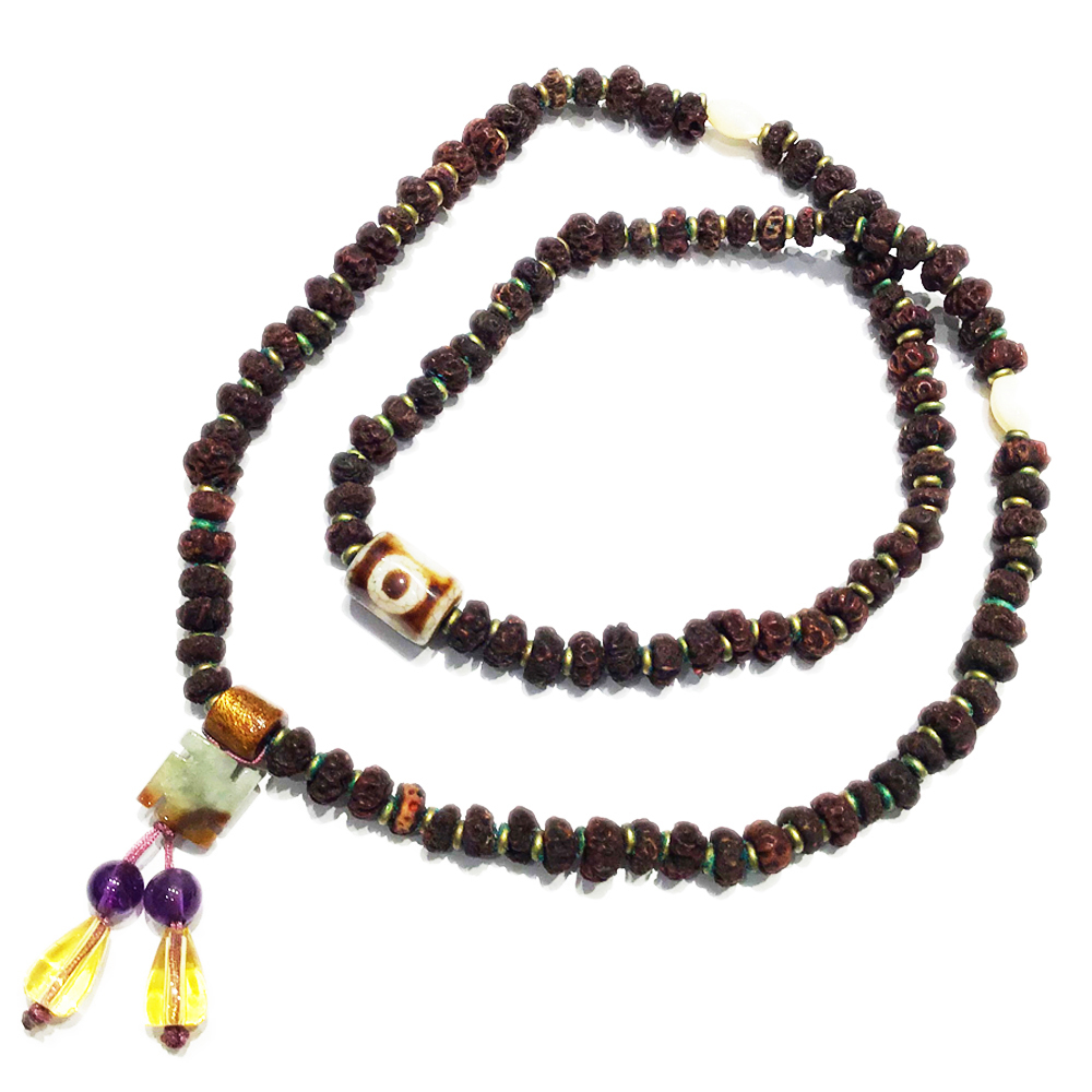 天地眼{火供珠}+蓮花菩提108念珠3*6mm【十方】135576