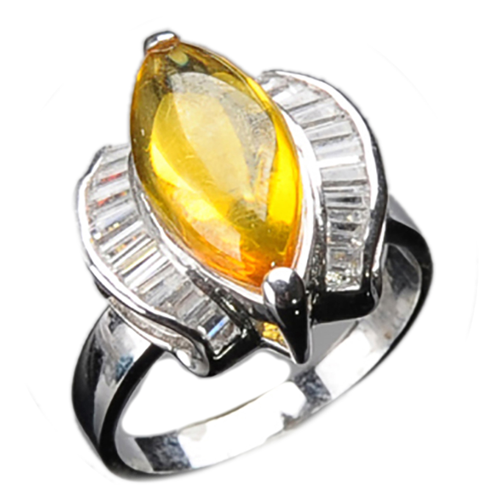 琥珀{鑲鑽}戒只19mm【十方】136301