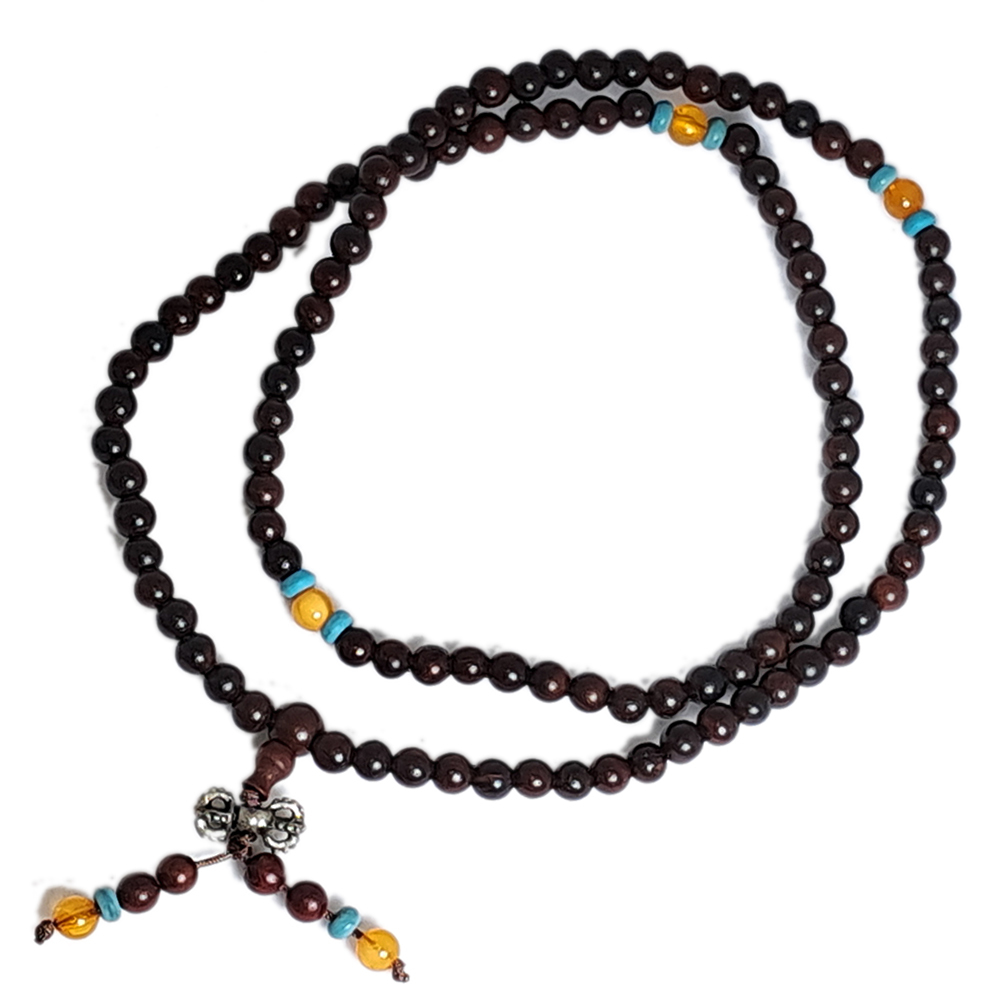 金剛杵+酸枝木108念珠6mm【十方】136439